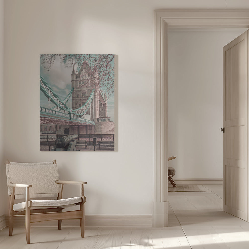 Wall art LONDON Tower Bridge in Detail | urban vintage style