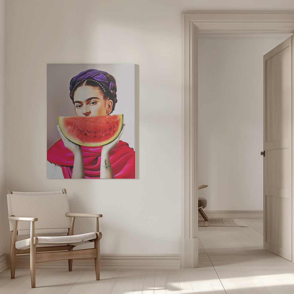 Wall art Watermelon Frida 36X48inch Gallery Wrapped (Ready to Hang)