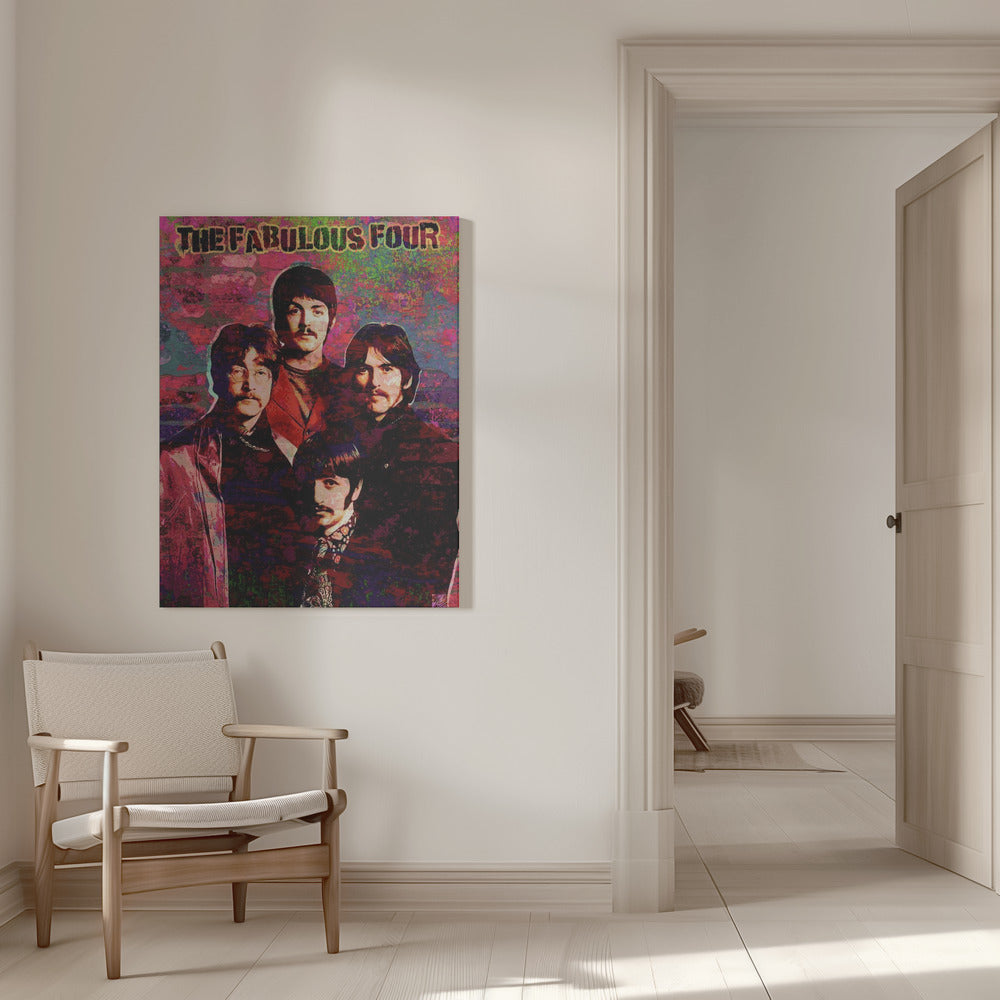 Wall art Fabulous Four 36X48inch Gallery Wrapped (Ready to Hang)