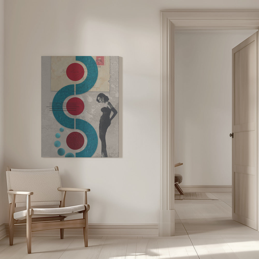 Abstract Art Canvas Print-wall-art-mind-the-gap-inches