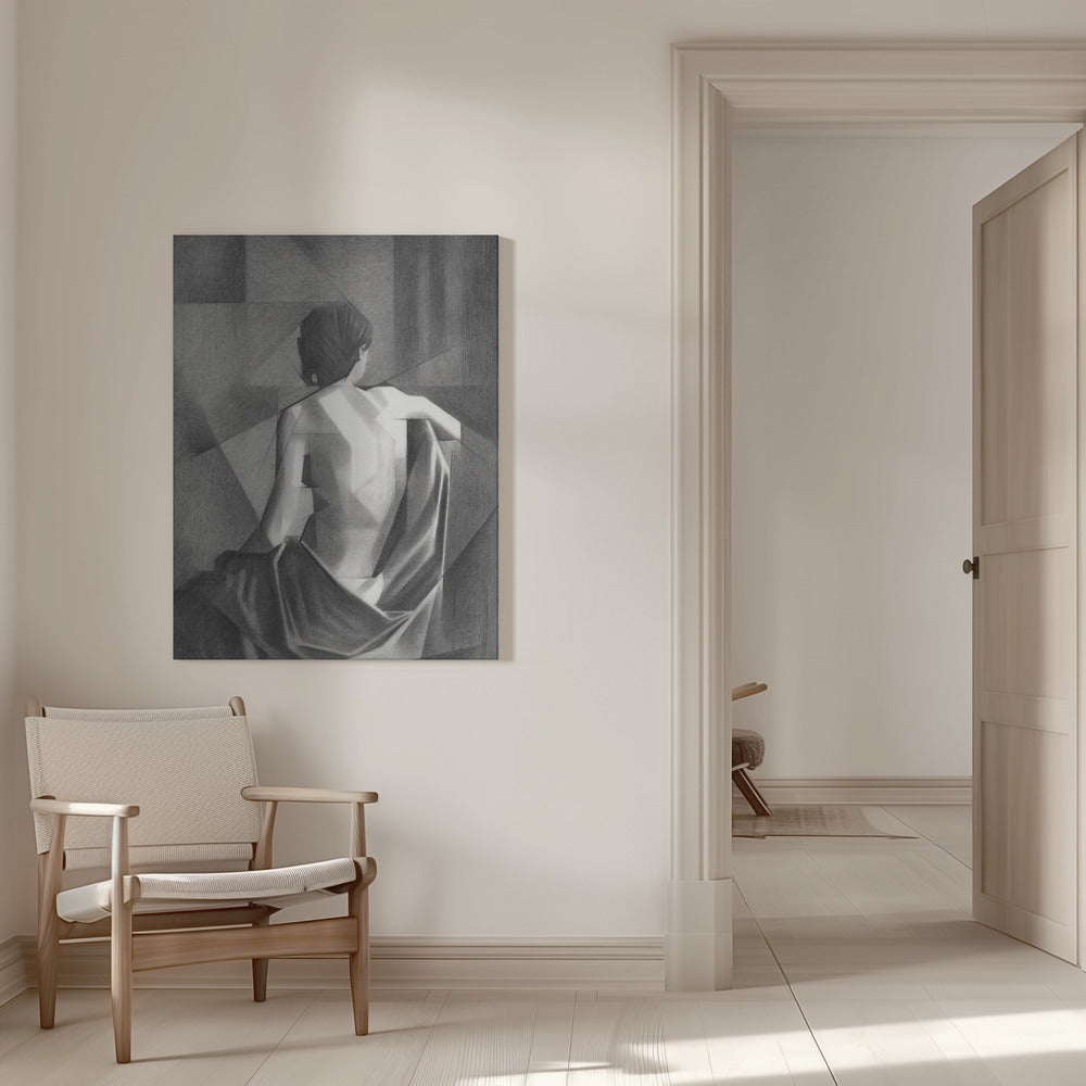 Abstract Art Canvas Print-wall-art-study-after-eugene-durieu-039-s-seated-female-nude-20-08-21-