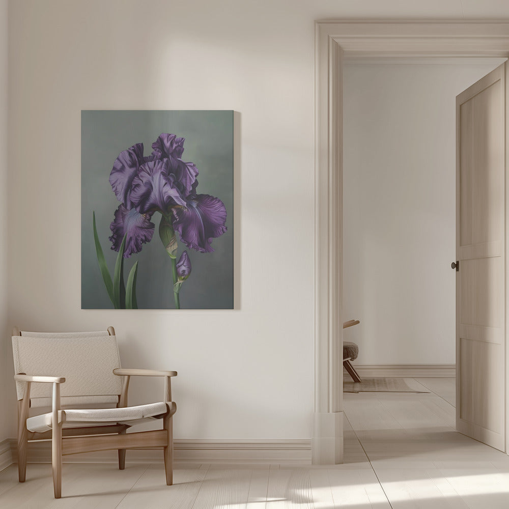 Floral Canvas Print-wall-art-iris-fl-18-inches