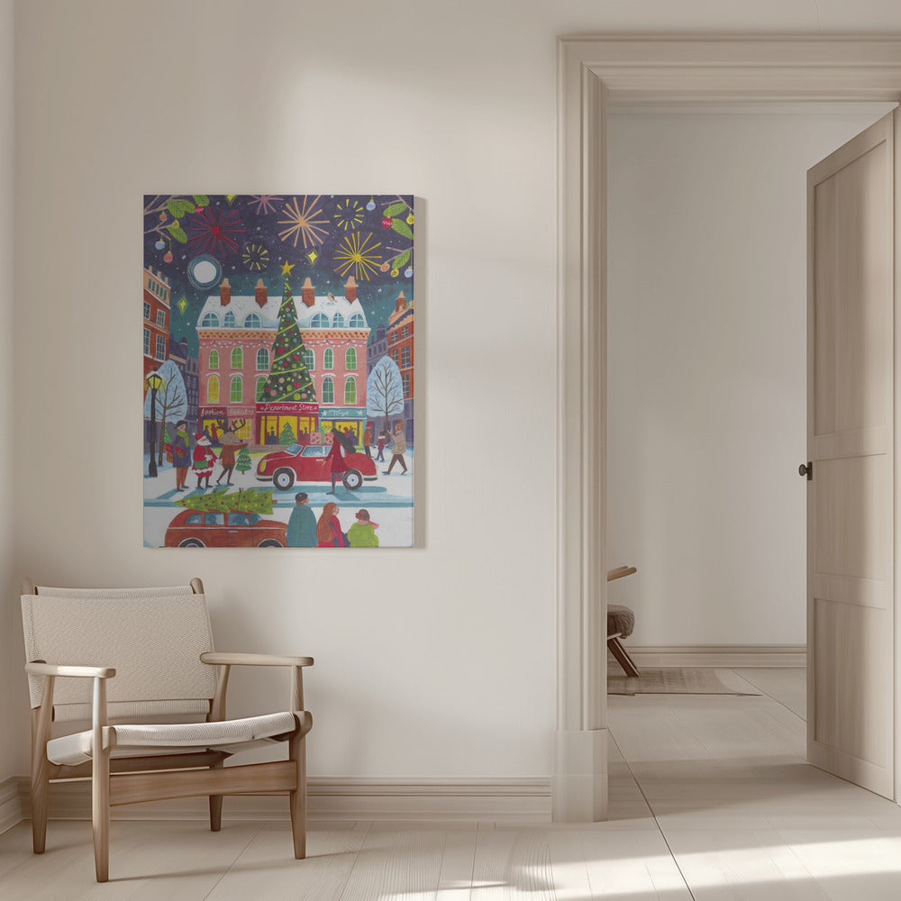 Wall art Christmas in the City Canvas Print