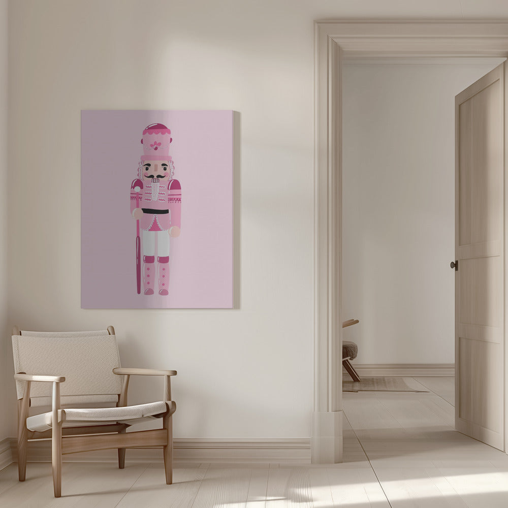 Wall art Pink Nutcracker Canvas Print