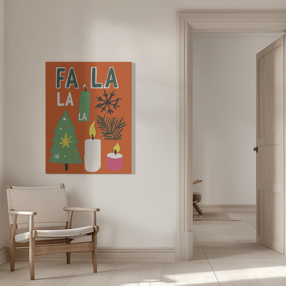 Wall art Fa la la Canvas Print