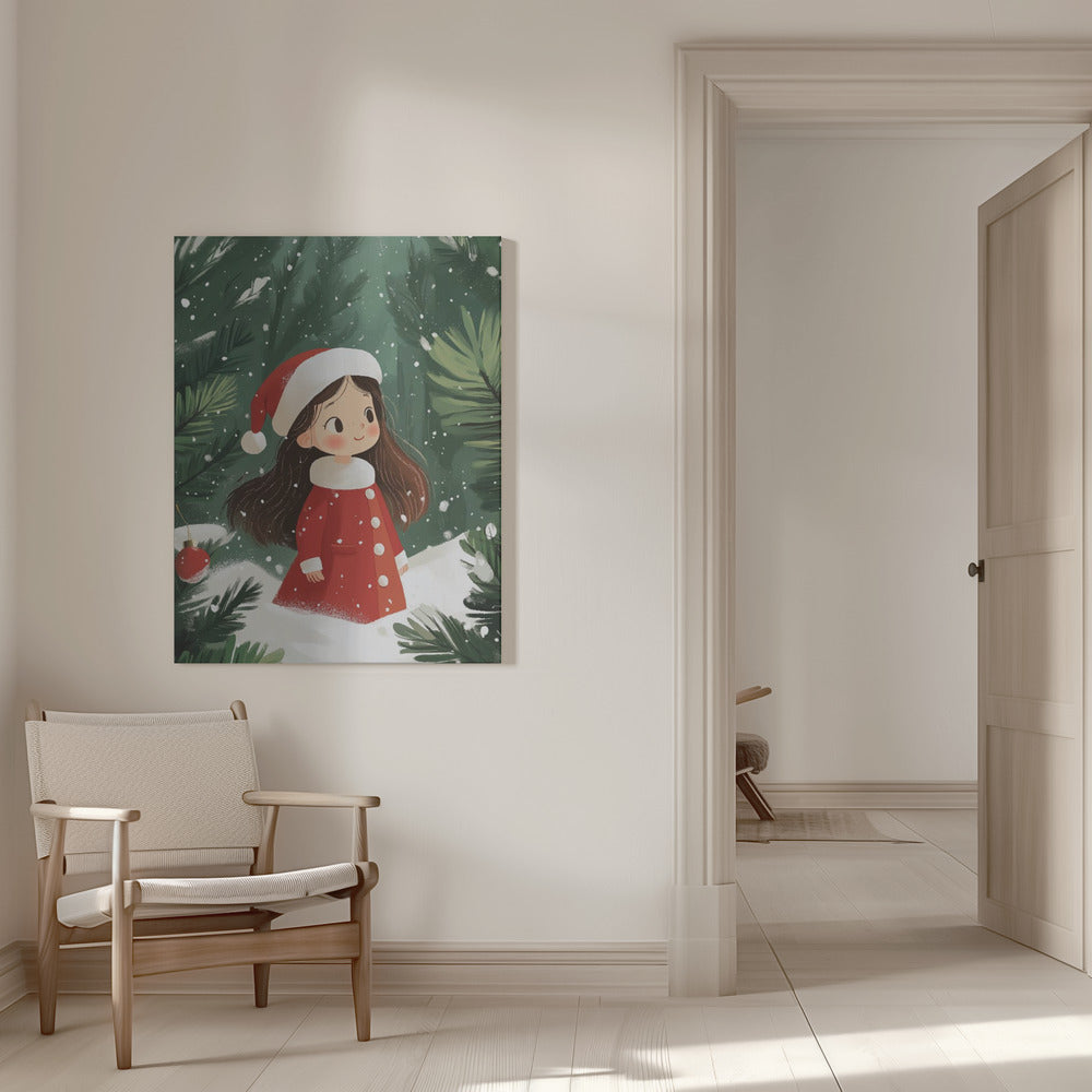 Wall art Christmas Girl