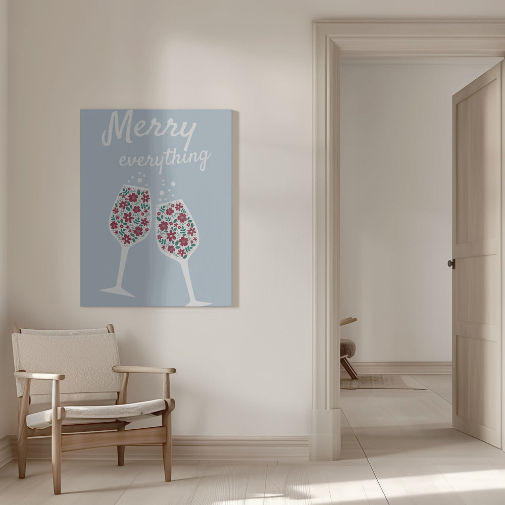 Wall art Merry Everything Canvas Print