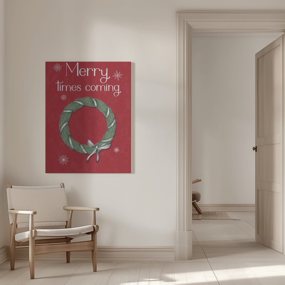 Wall art Merry times coming Canvas Print