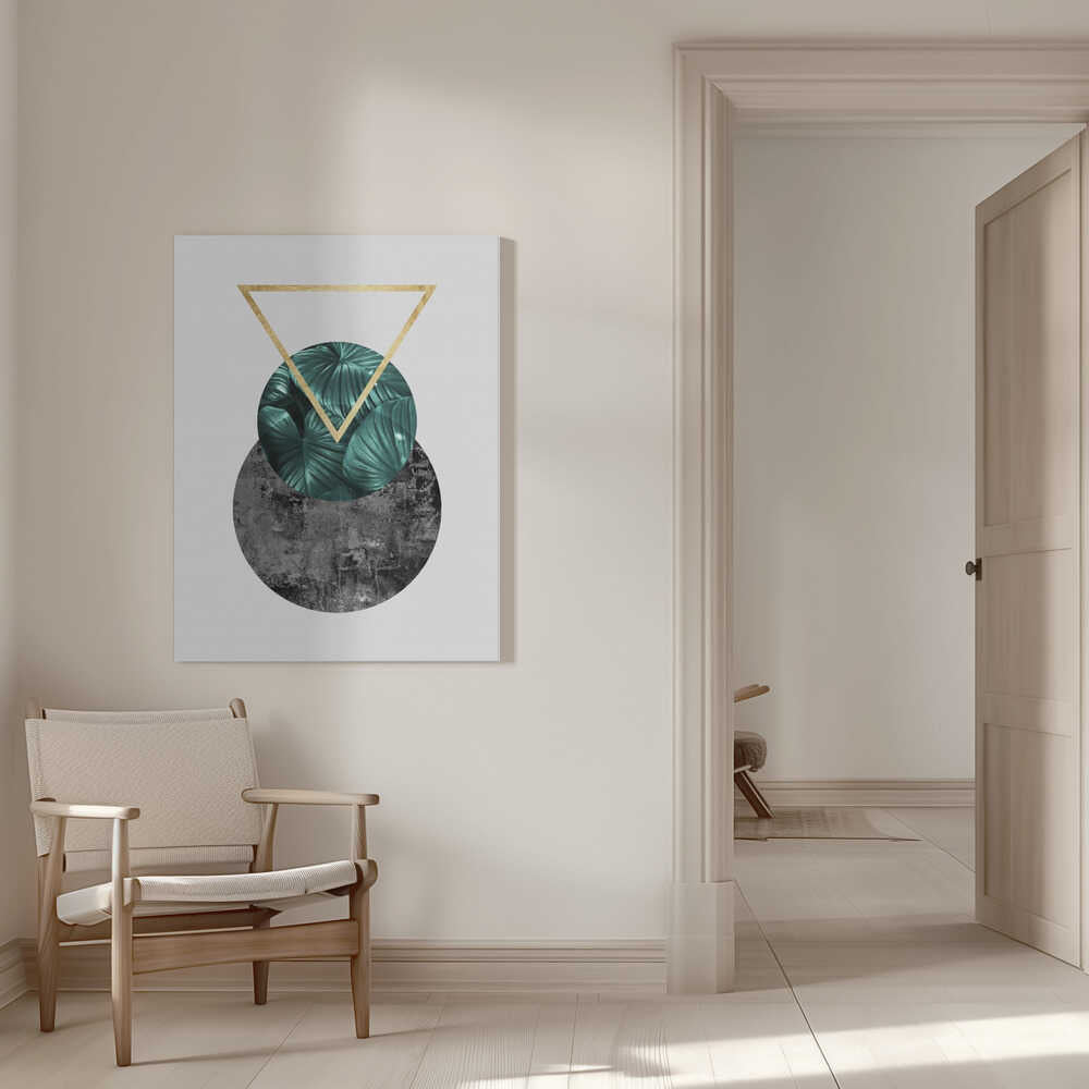 Wall art Botanical and geometric Shape