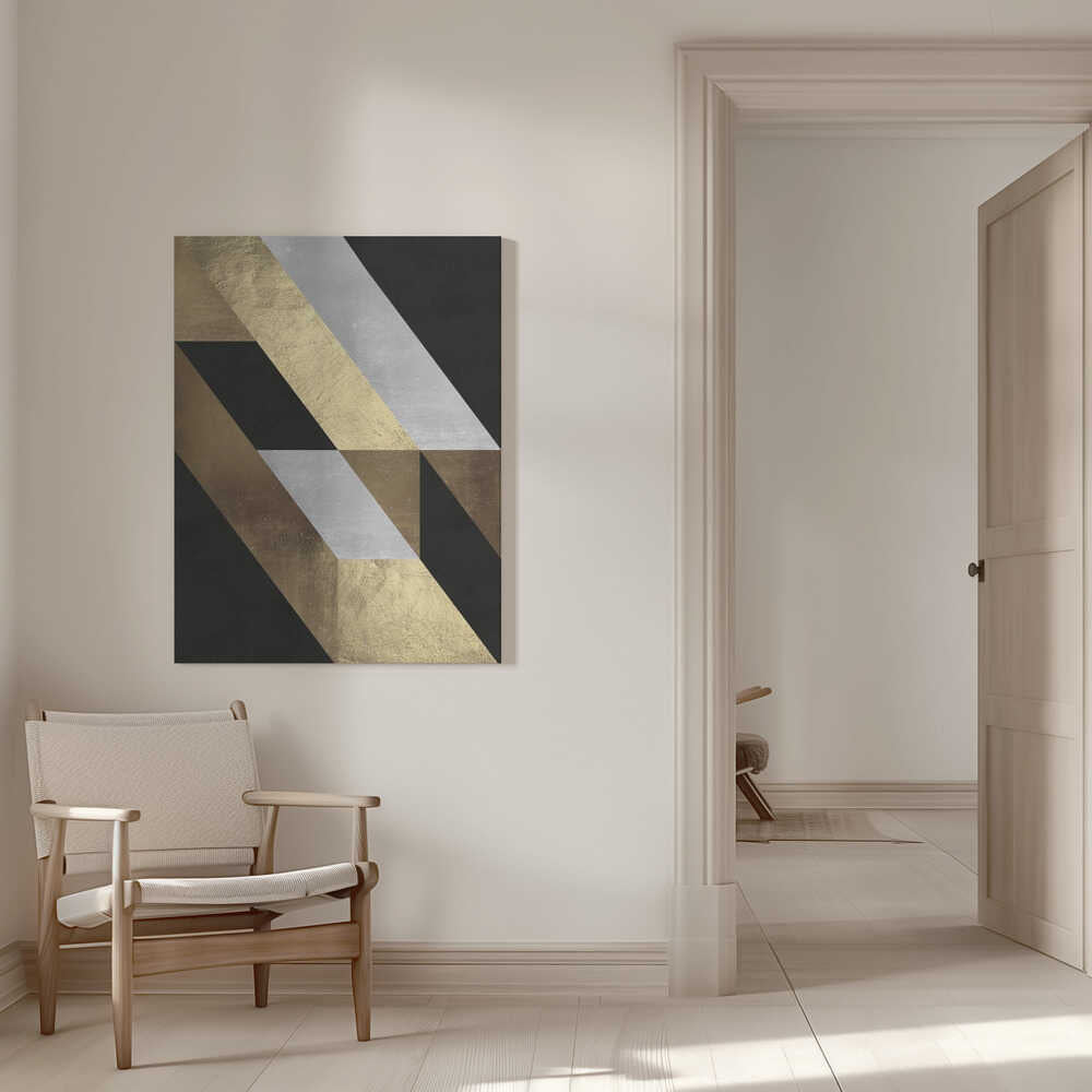 Wall art Geometric Gold Flow