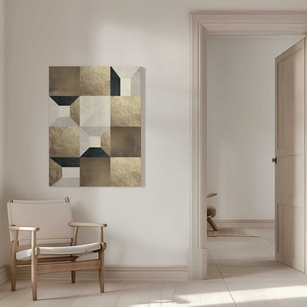 Wall art Geometric Gold Rhythm