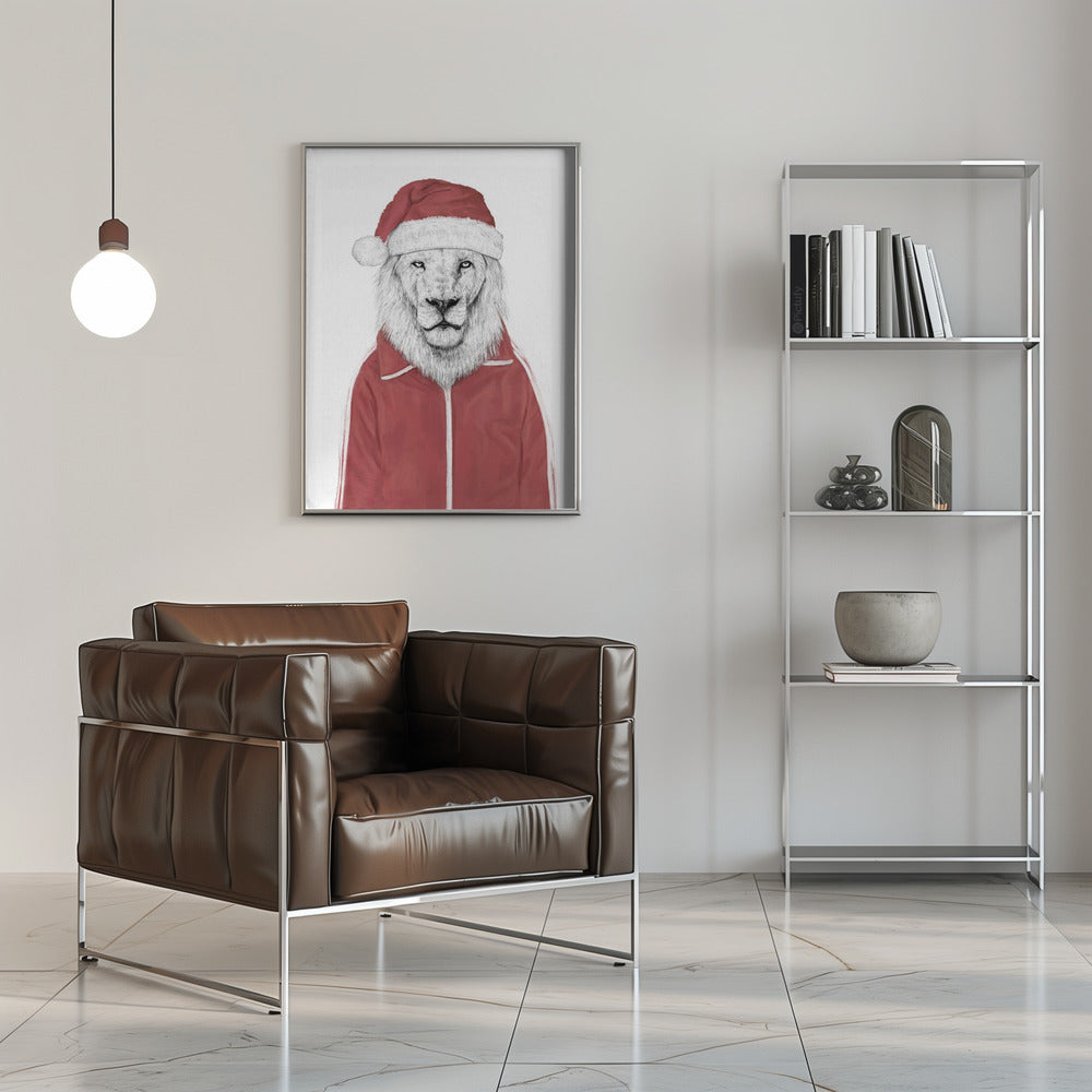 Wall art Santa lion