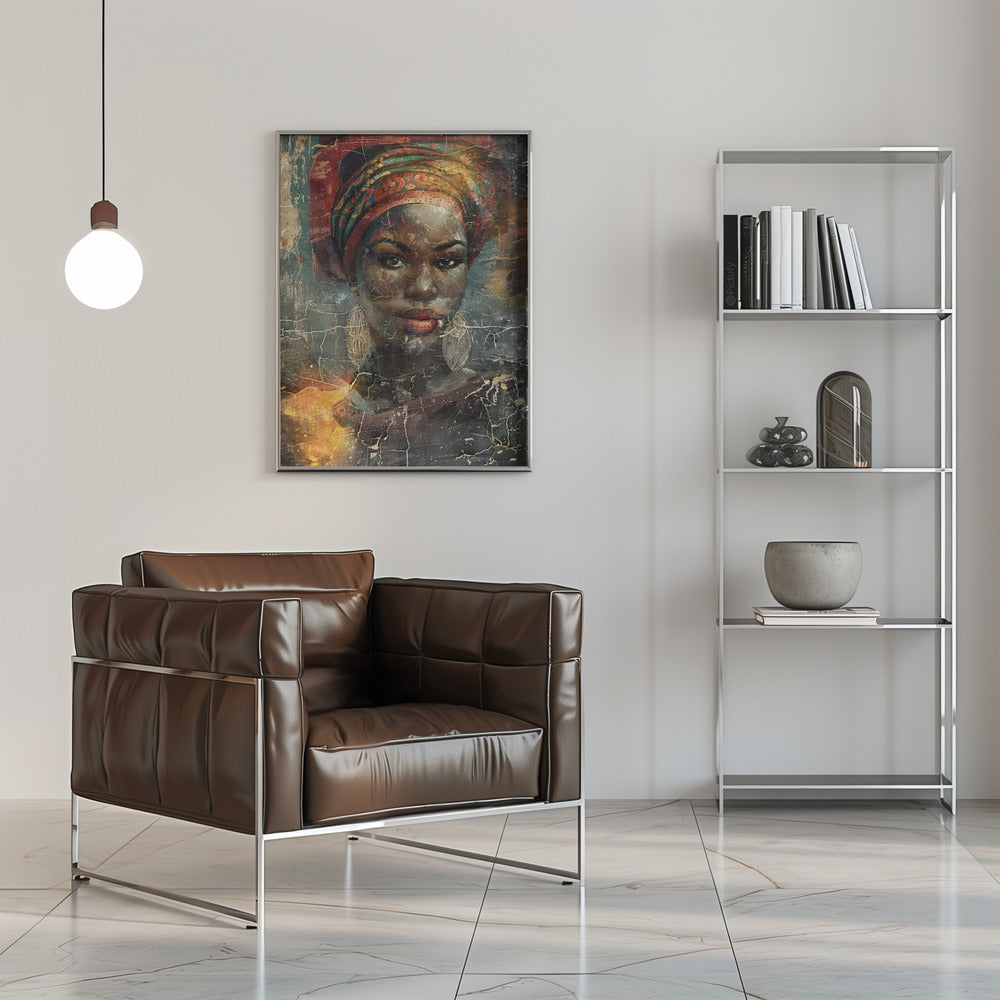 Abstract Art Canvas Print-wall-art-african-art-illustration-wallart-068-