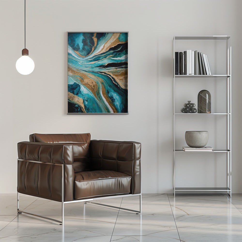 Abstract Art Canvas Print-wall-art-flowing-through-time-