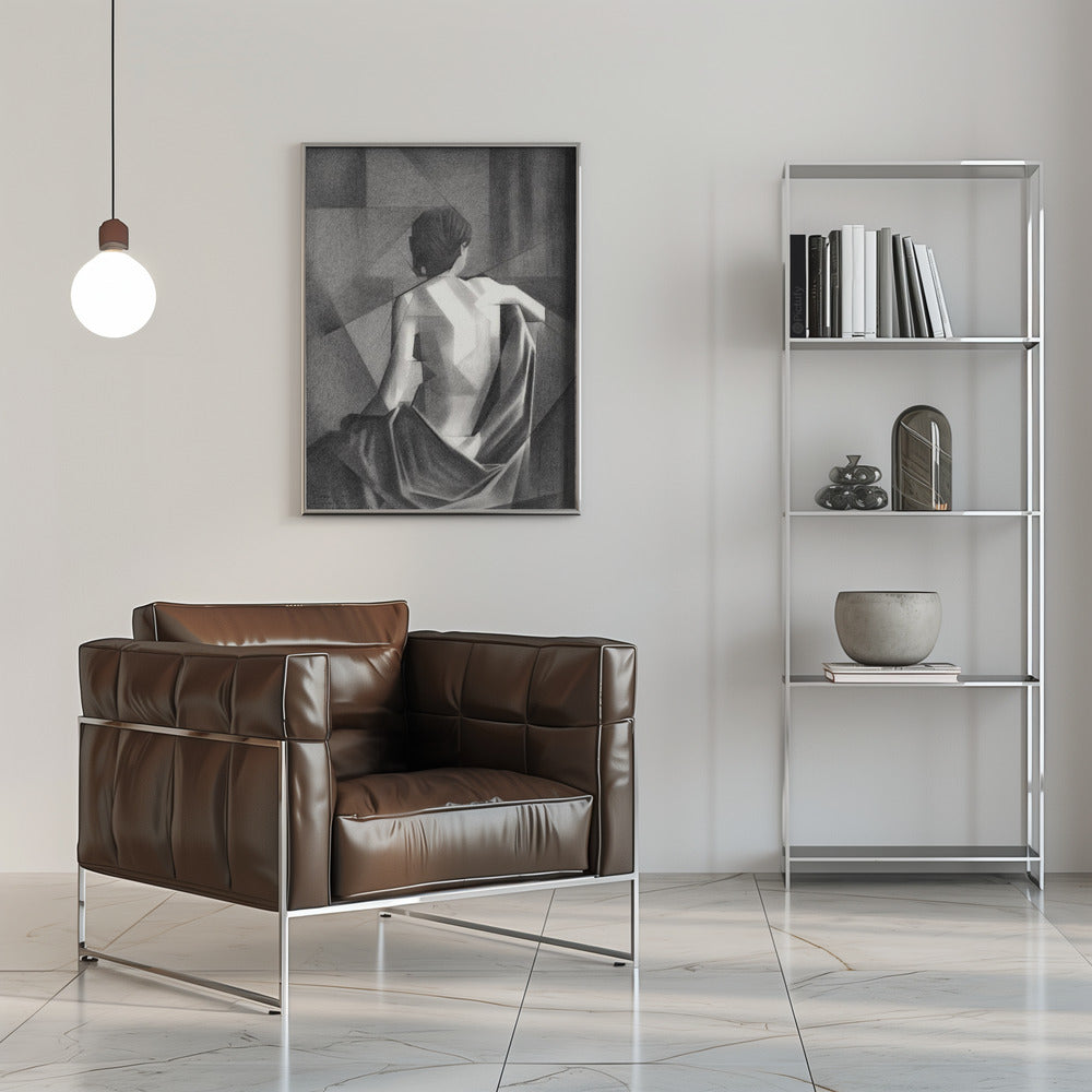 Abstract Art Canvas Print-wall-art-study-after-eugene-durieu-039-s-seated-female-nude-20-08-21-