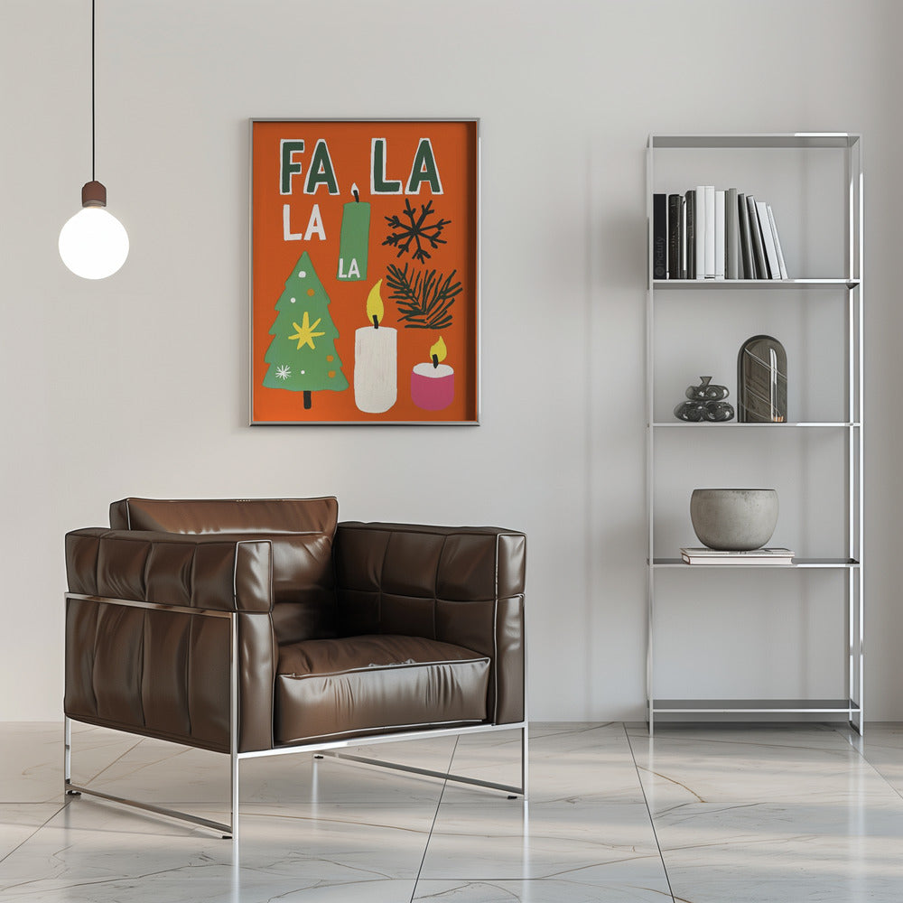 Wall art Fa la la Canvas Print