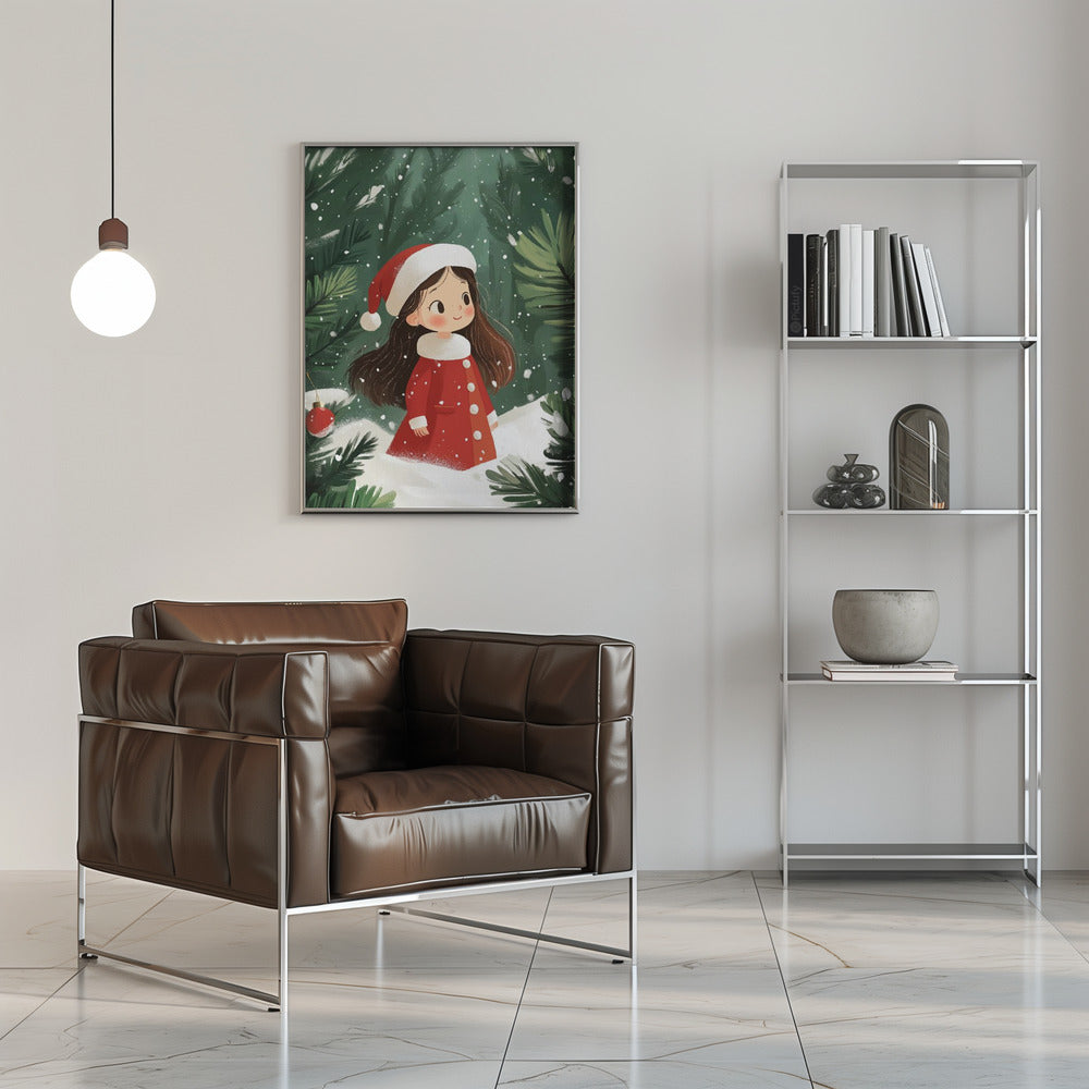 Wall art Christmas Girl