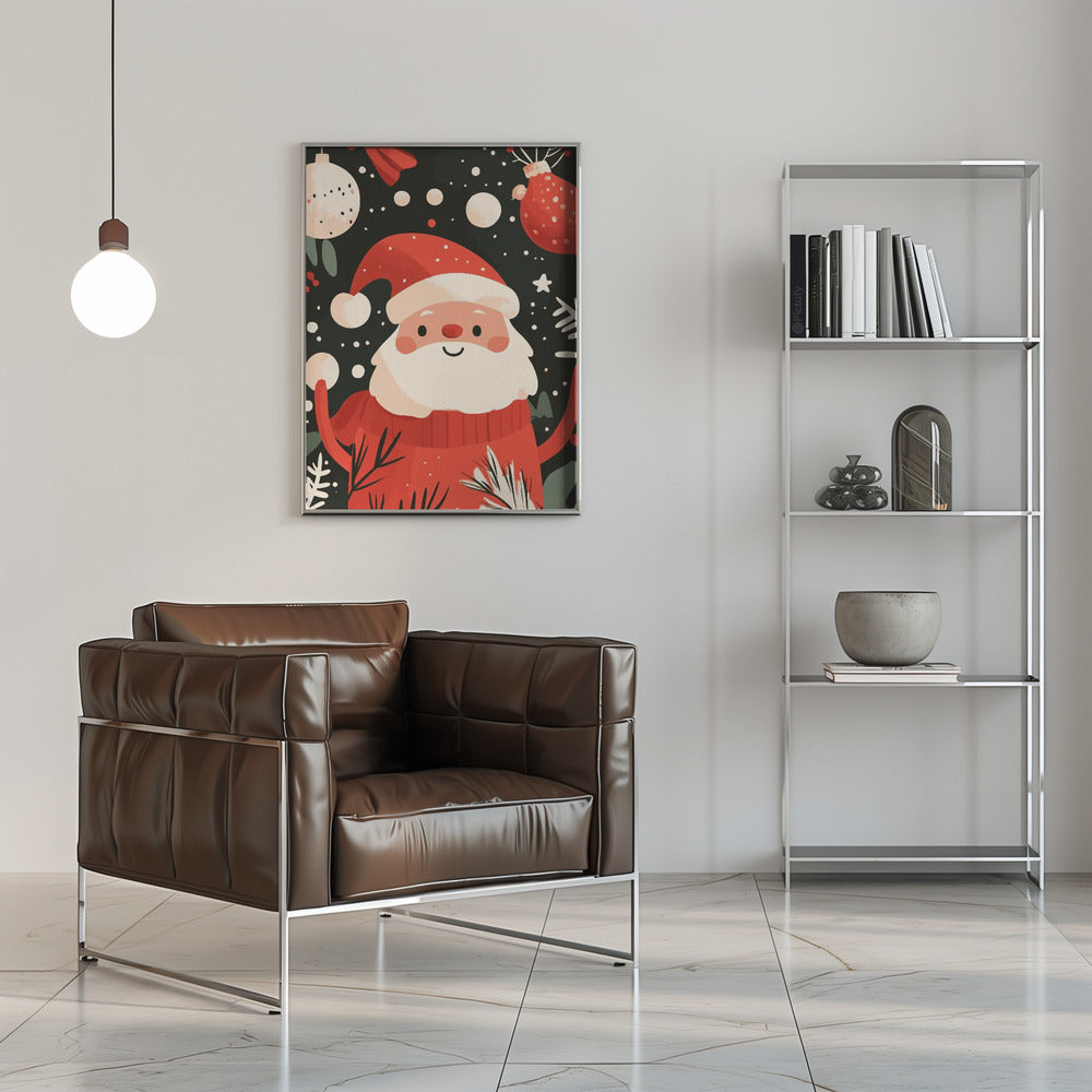 Wall art Happy Santa