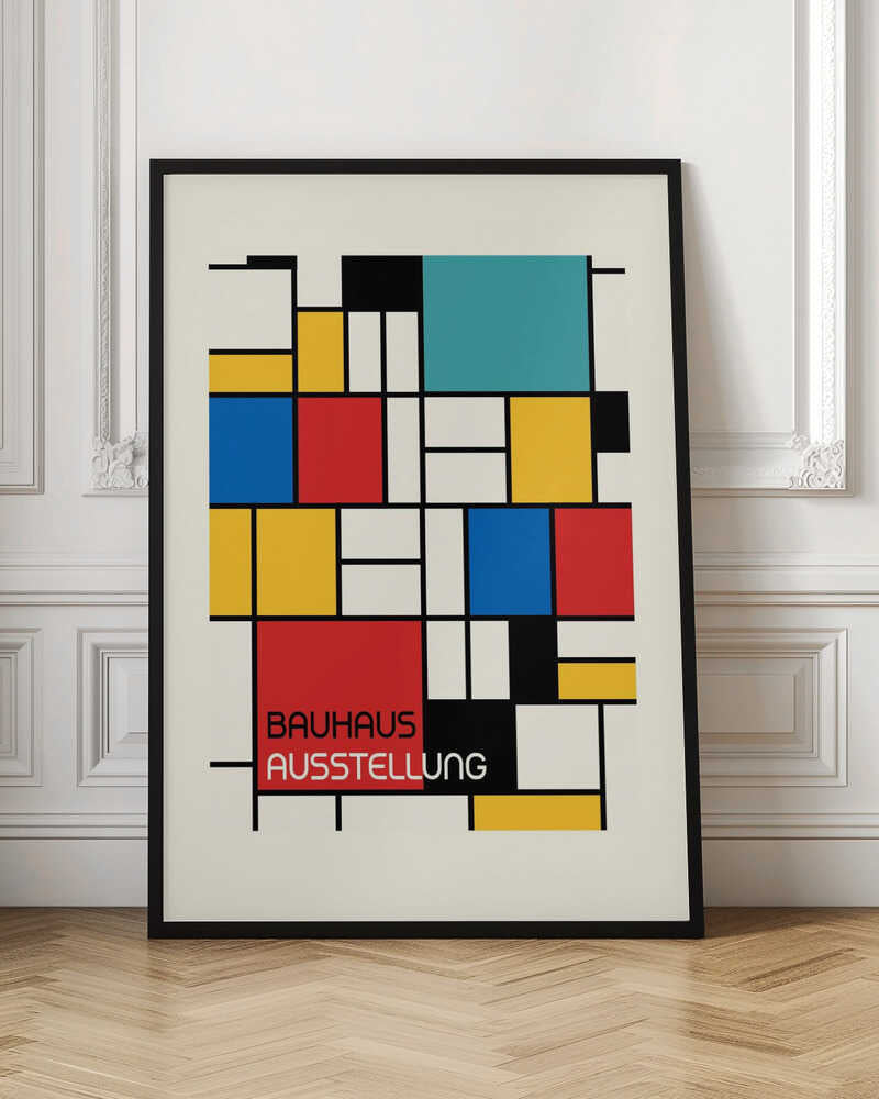 Wall art Bauhaus Geometric Design Retro