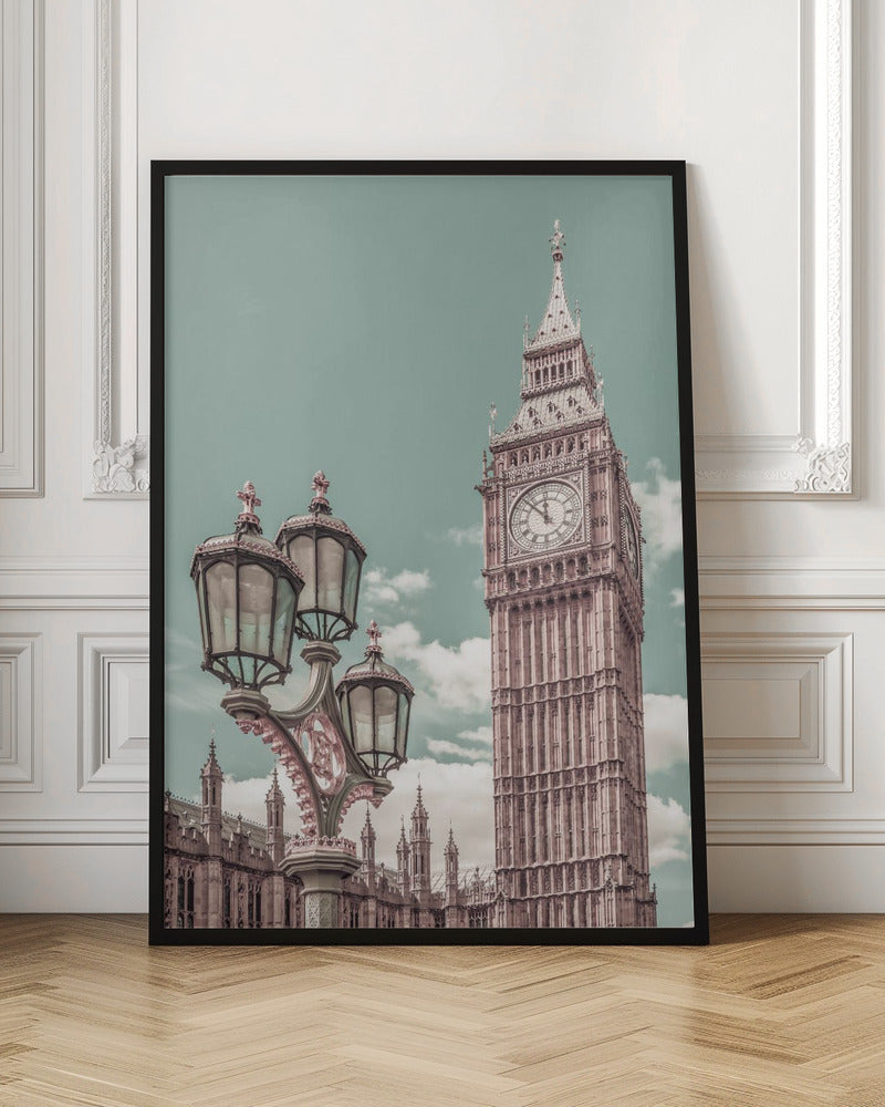 Landscape Photography Canvas Print-wall-art-london-elizabeth-tower-urban-vintage-style-36X48