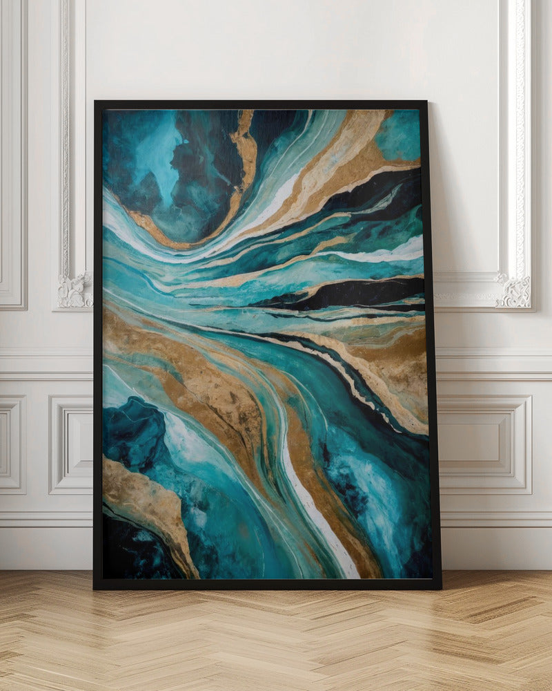 Abstract Art Canvas Print-wall-art-flowing-through-time-36X48