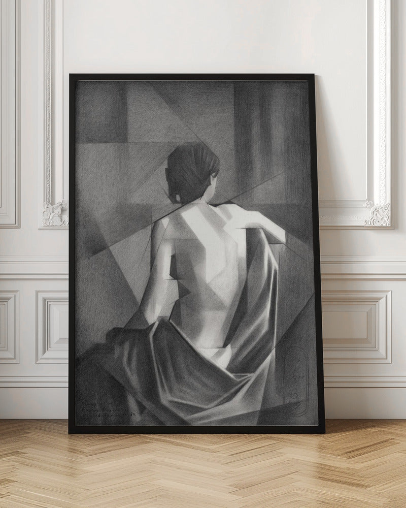 Abstract Art Canvas Print-wall-art-study-after-eugene-durieu-039-s-seated-female-nude-20-08-21-36X48