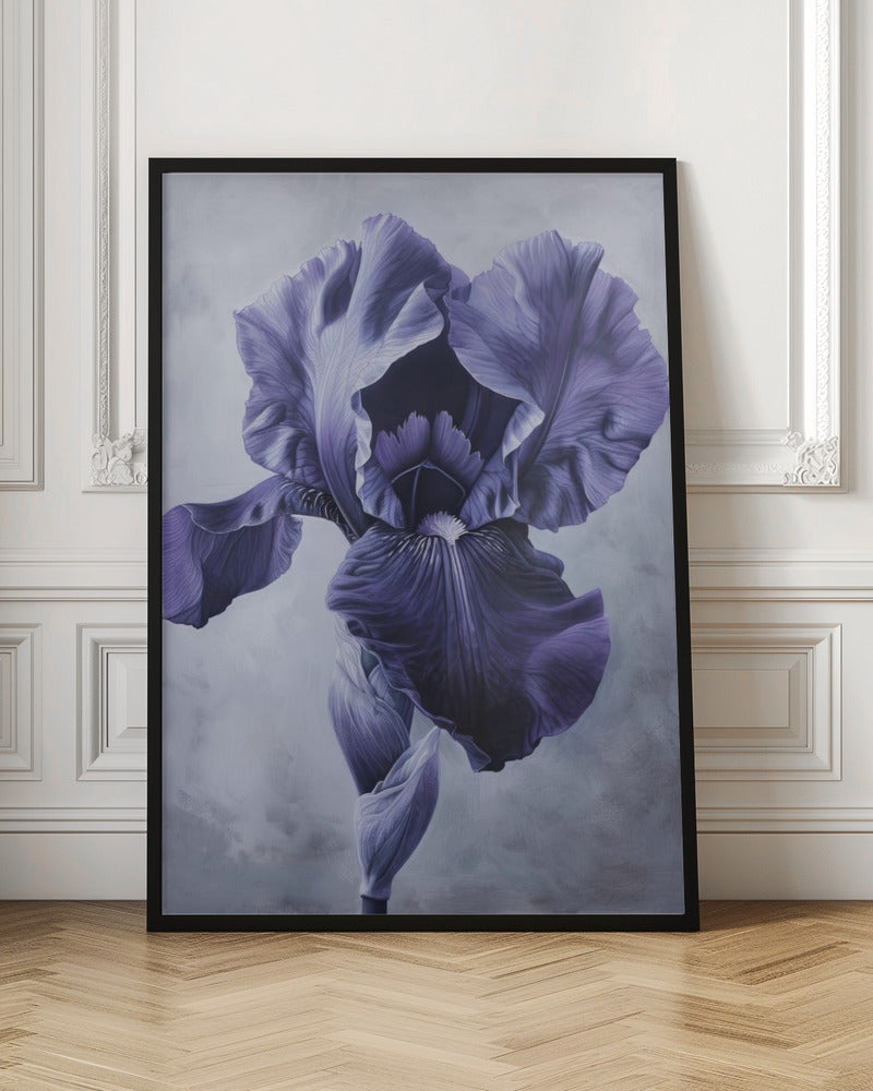 Wall art Iris Fl 98 36X48inch In White Floating Frame