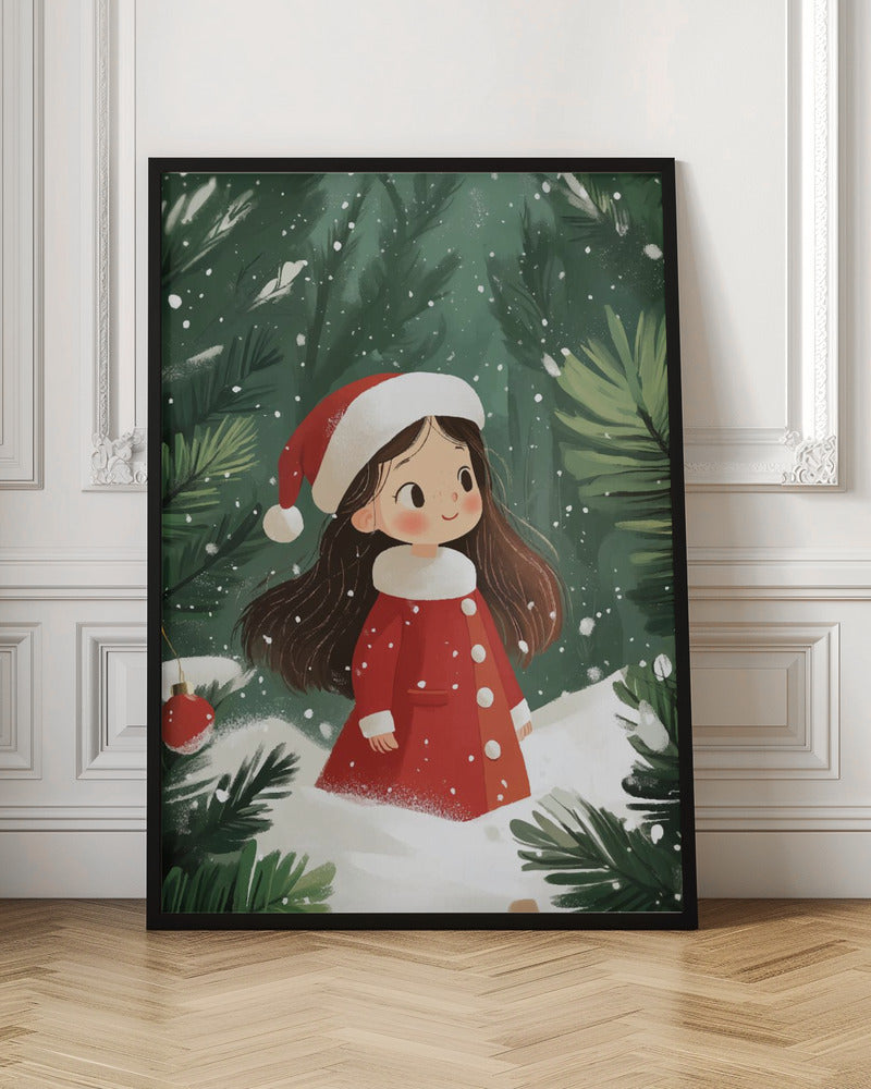 Wall art Christmas Girl