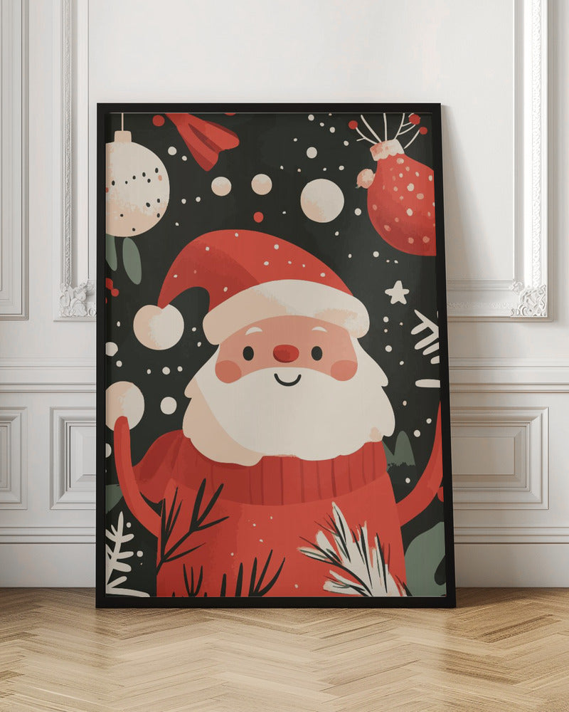 Wall art Happy Santa Canvas Print