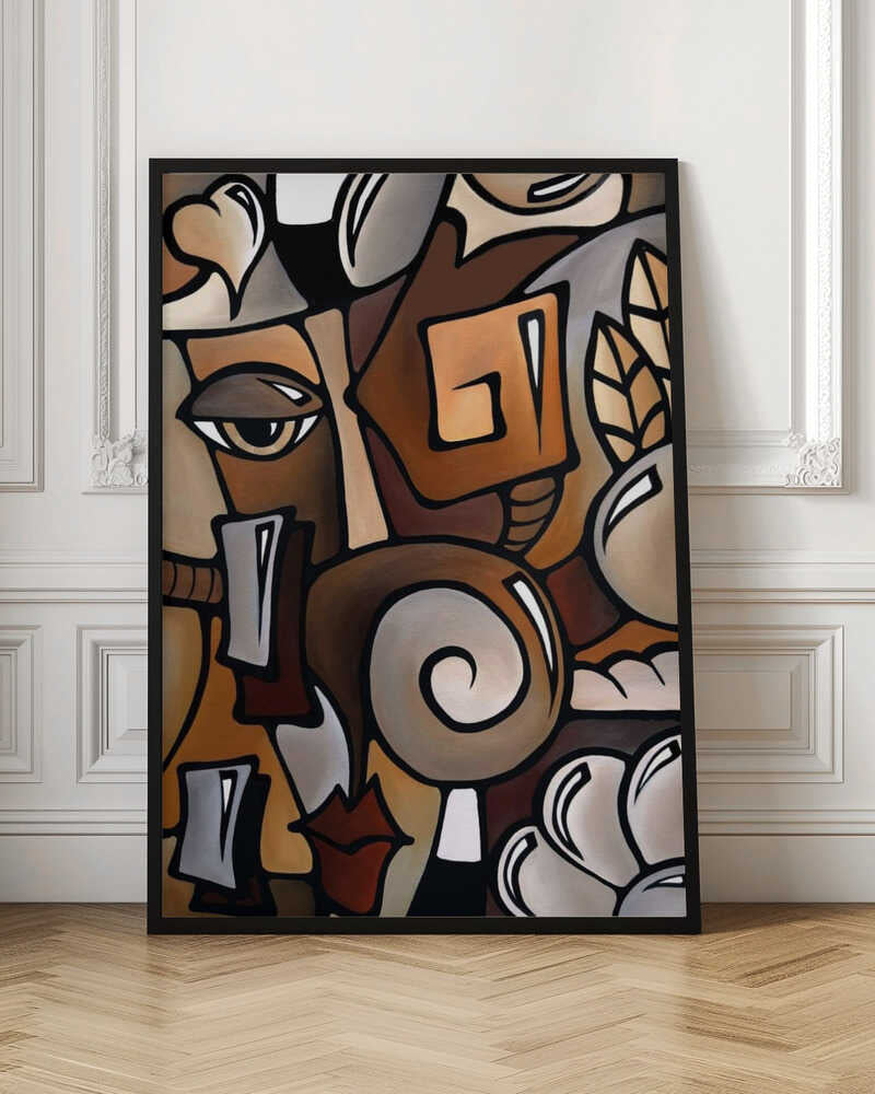 Wall art Dynamic Cubist Harmony