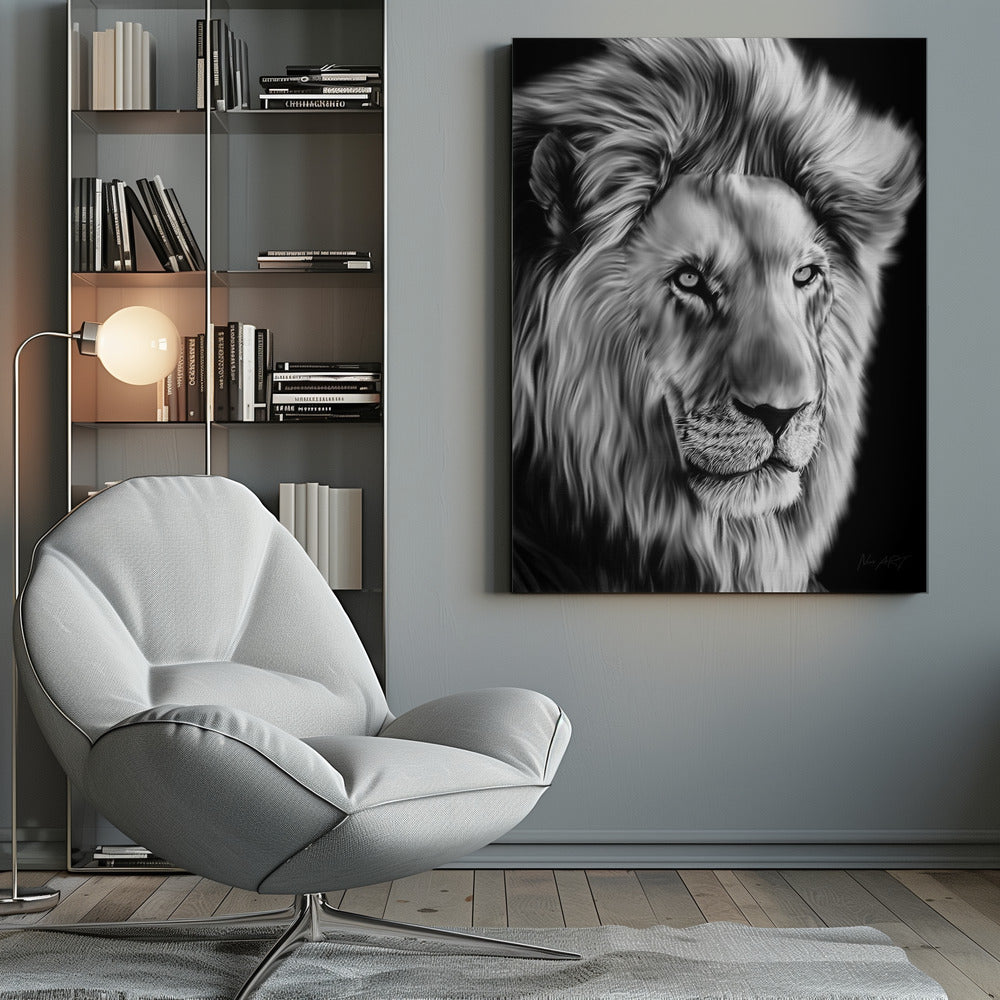 Wall Art Felines Nature-Inspired Canvas Print-wall-art-leo-ii-inches