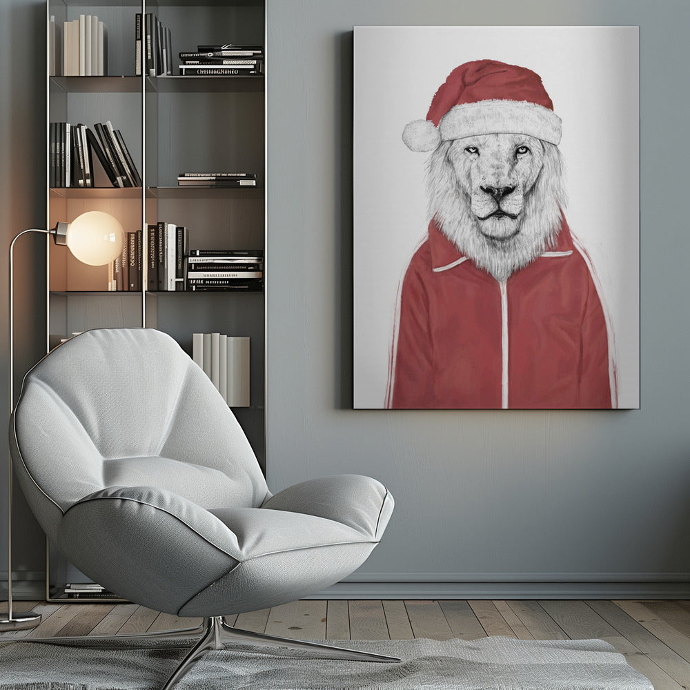 Wall art Santa lion