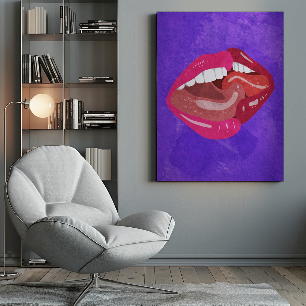 Wall art Kissing