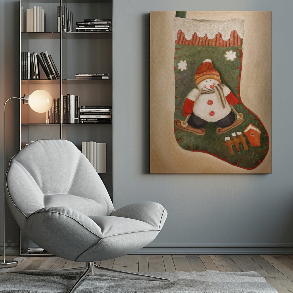 Wall art Christmas Stocking