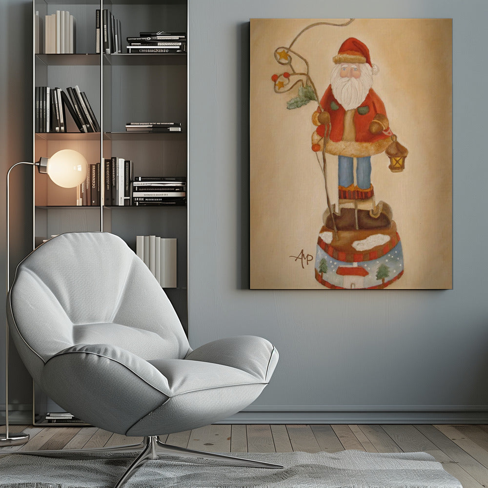 Wall art Santa Is Coming