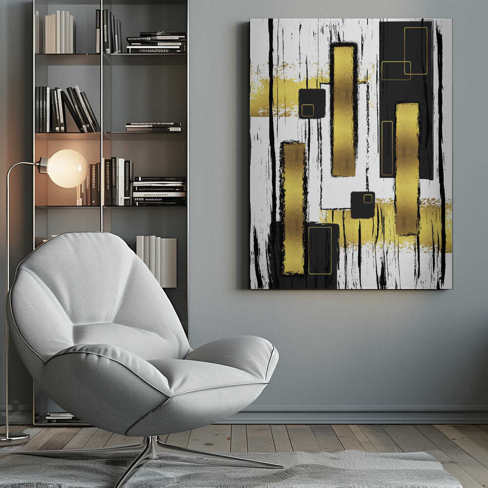 Wall art ABSTRACT ART Lively geometric fun