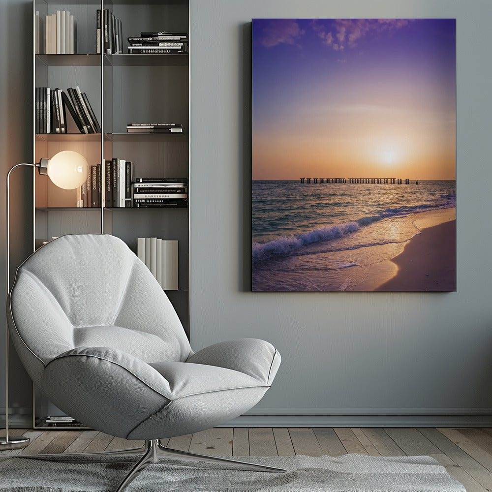 Landscape Photography Canvas Print-wall-art-gasparilla-island-sunset-