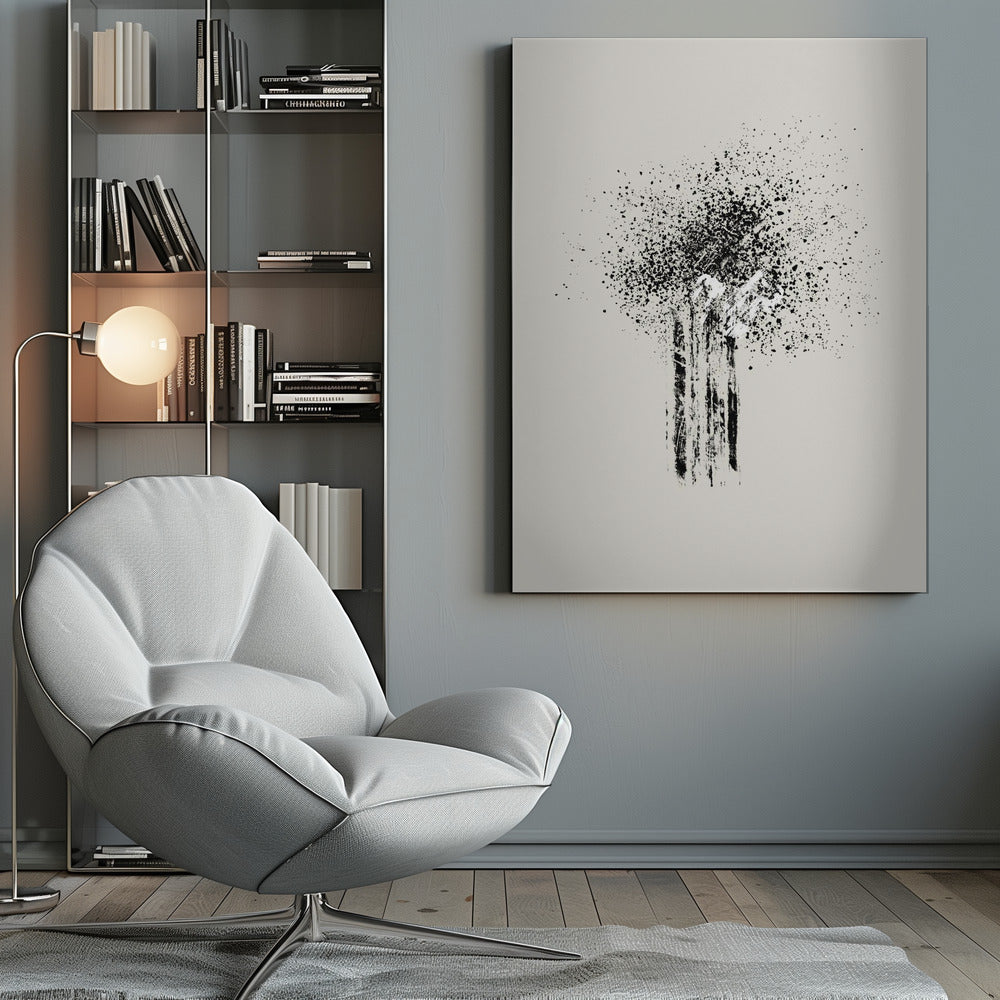 Abstract Art Canvas Print-wall-art-brush-splatters-5-