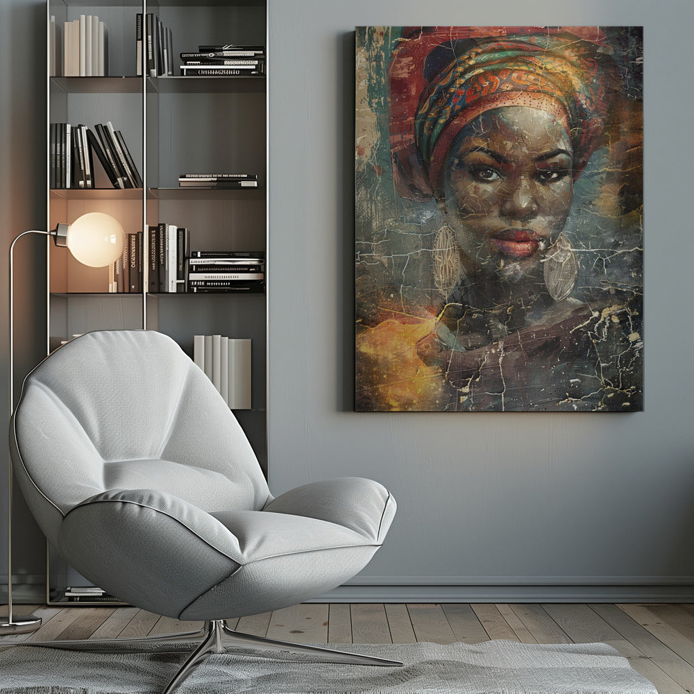 Abstract Art Canvas Print-wall-art-african-art-illustration-wallart-068-