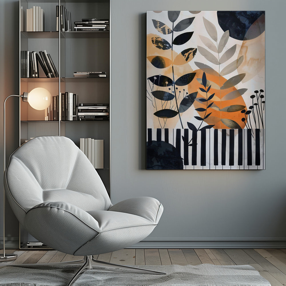 Wall art Muzyka Piano 1 Canvas Print