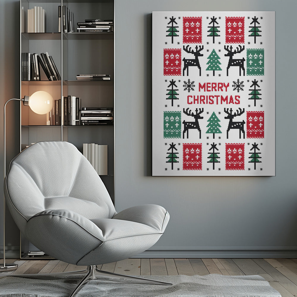 Wall art Merry Christmas Canvas Print