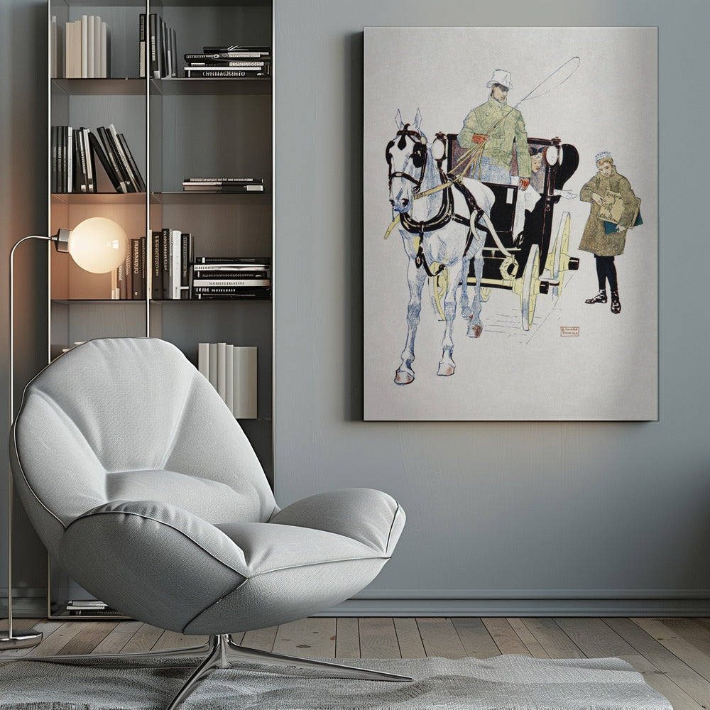 Abstract Art Canvas Print-wall-art-vintage-carriage-1893-