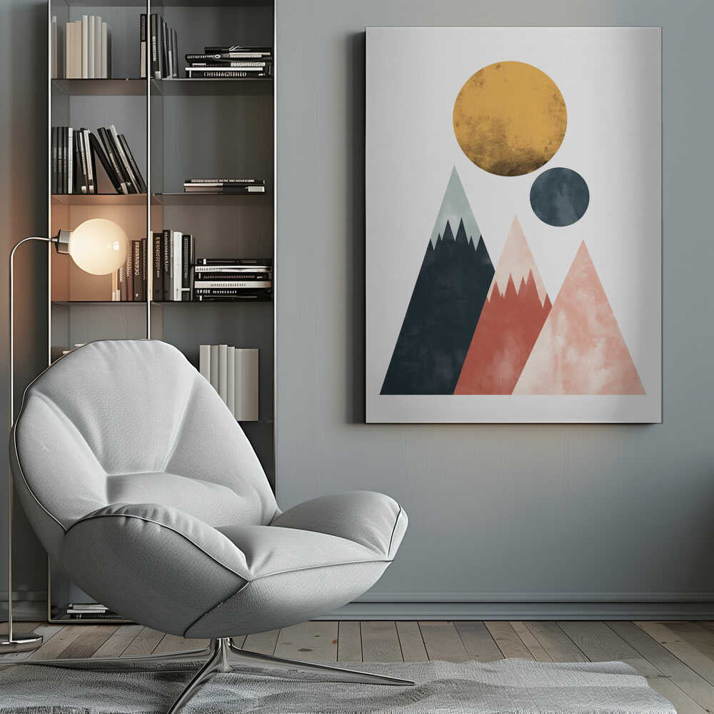 Wall art Two Moons