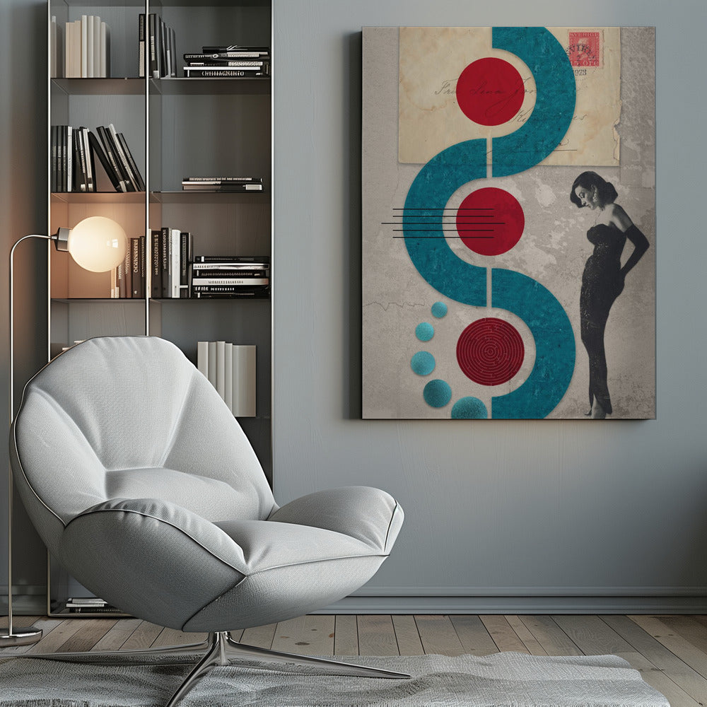 Abstract Art Canvas Print-wall-art-mind-the-gap-inches