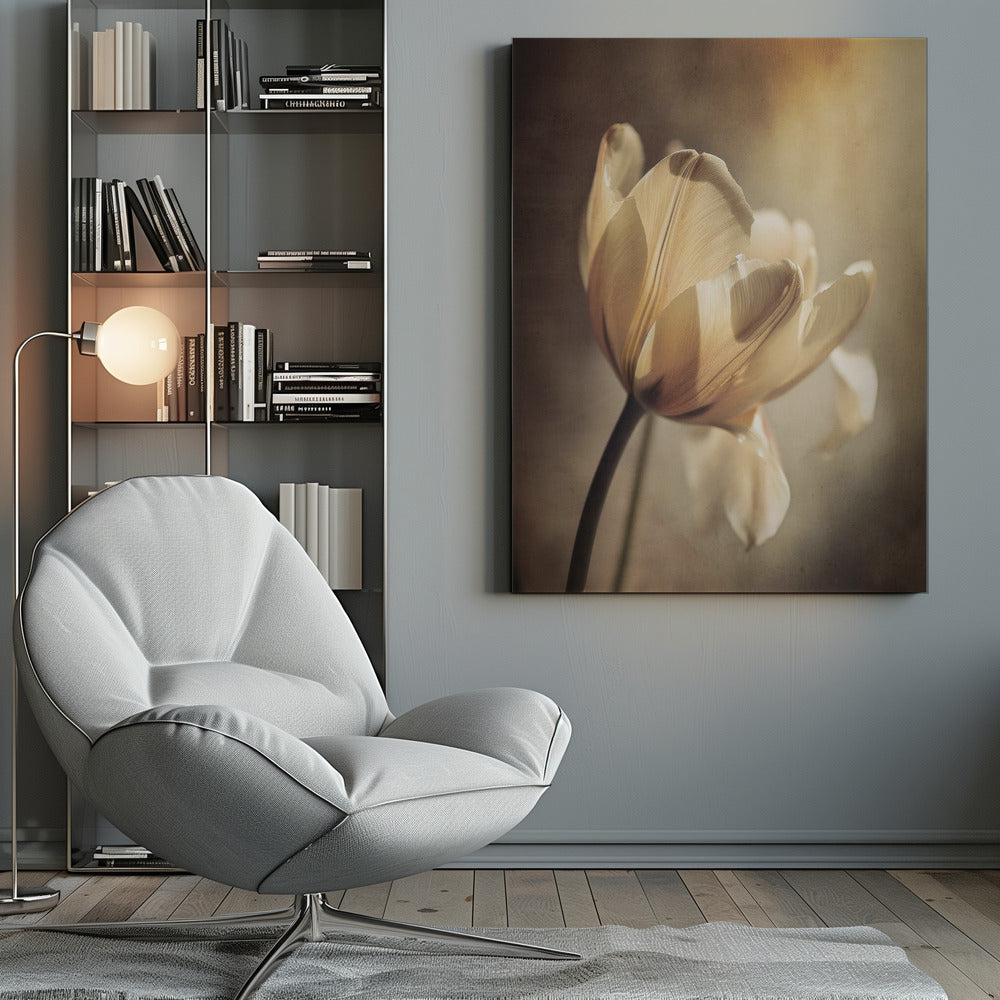 Floral Canvas Print-wall-art-pastel-tulip-inches