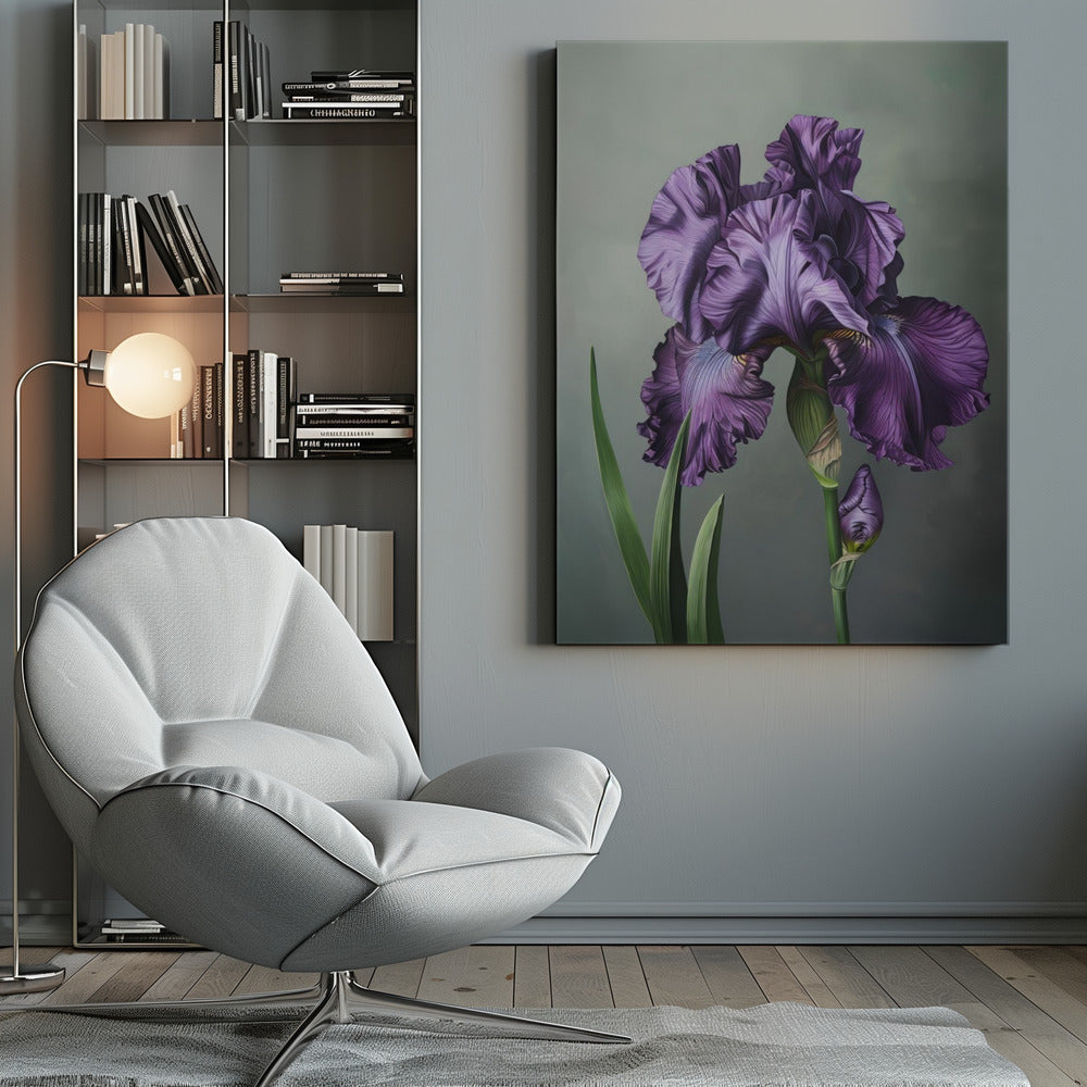 Floral Canvas Print-wall-art-iris-fl-18-inches