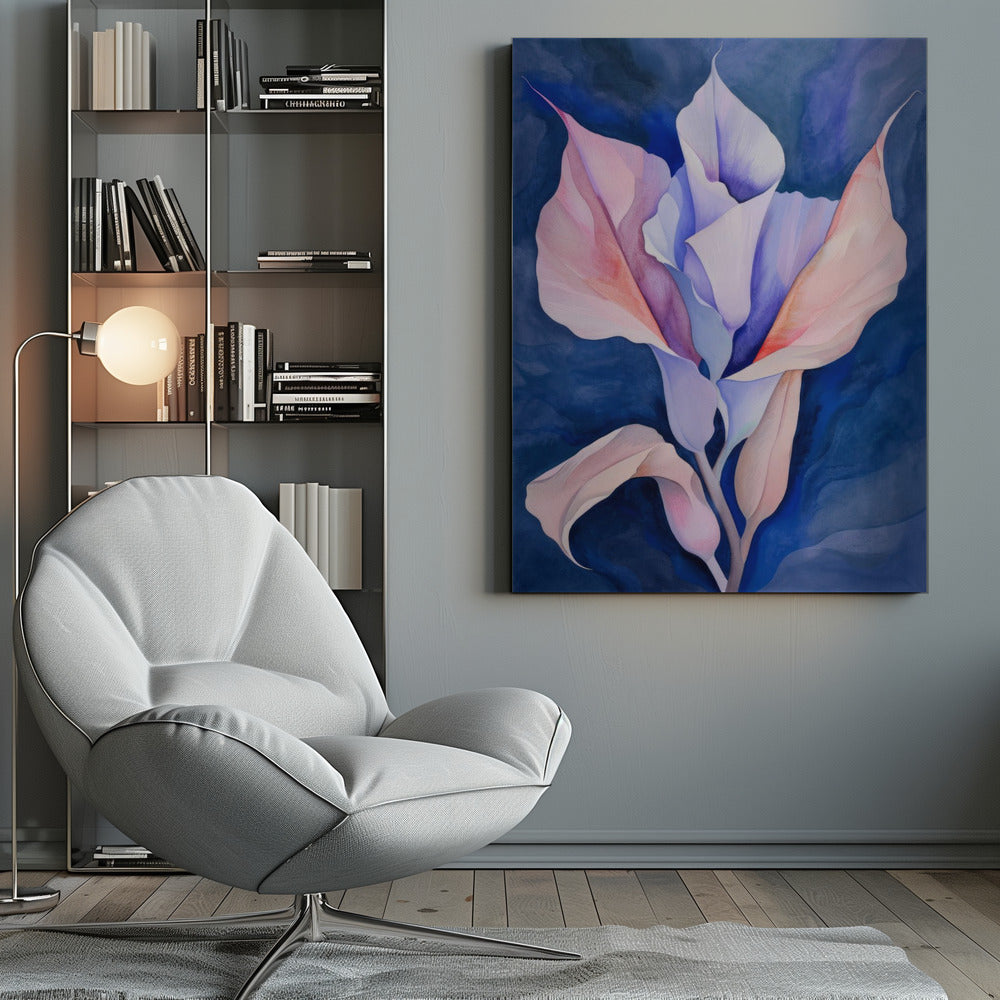 Floral Canvas Print-wall-art-painted-shapes-and-plants-15-