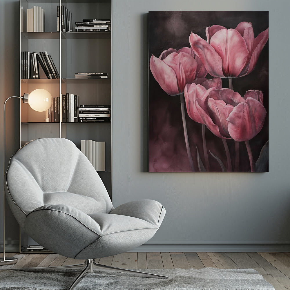 Wall art Purple Tulip 3