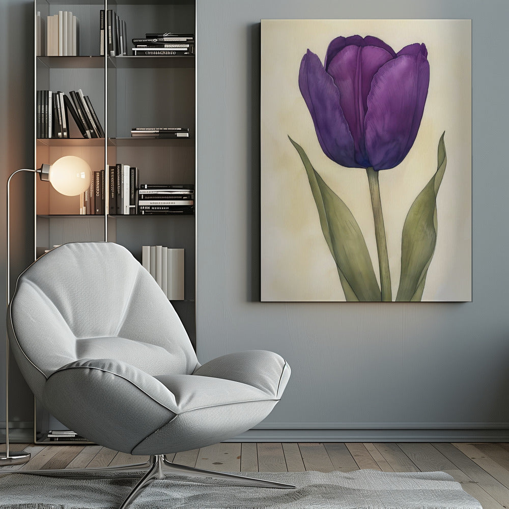 Wall art Purple Tulip 7