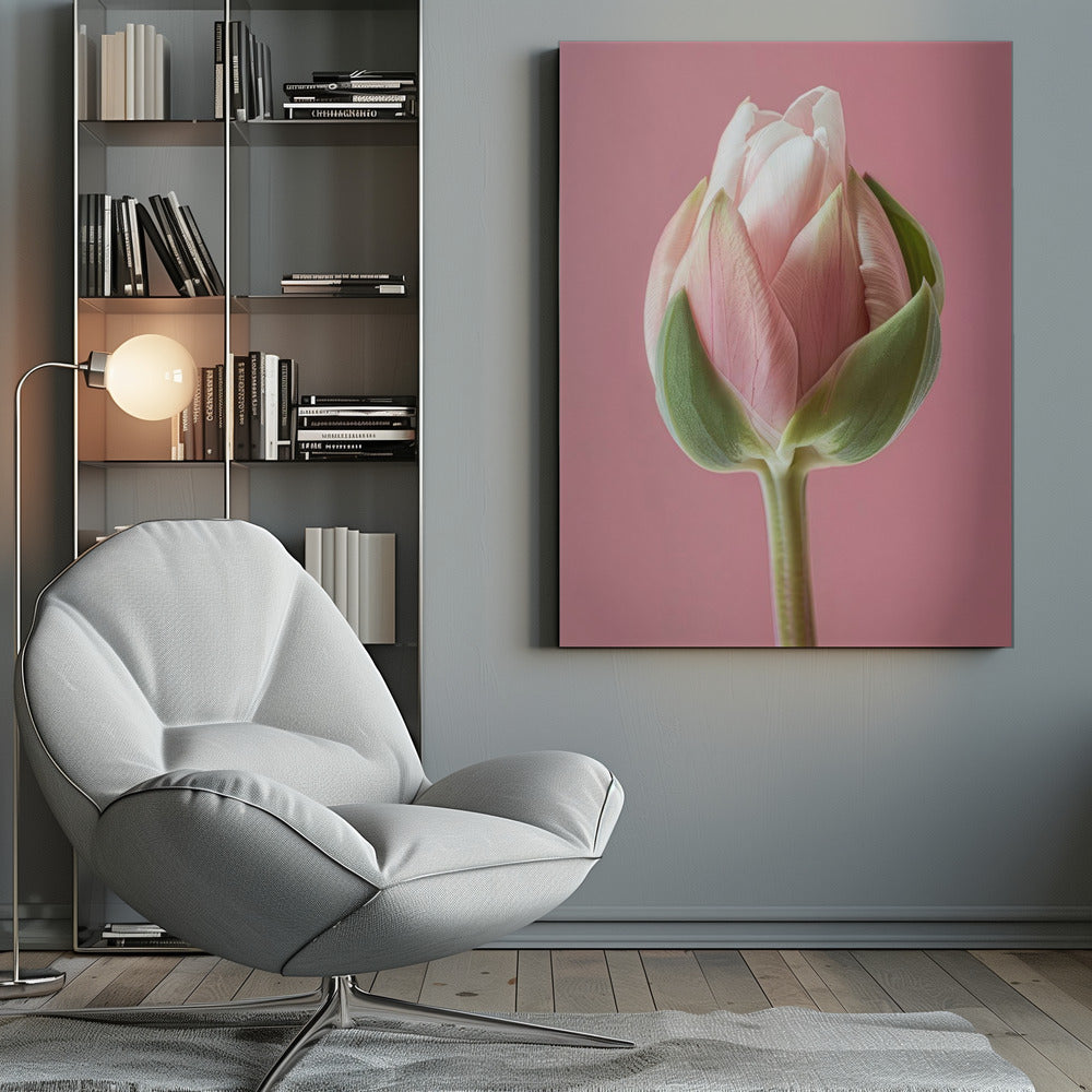 Wall art Pink Tulip